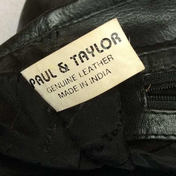 FINAL SALE PRICE Paul & Taylor Black Leather Handbag.   (CL) - Picture 3 of 6